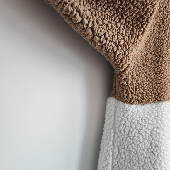 Thread & Supply Brown and White Sherpa Sweater - Picture 8 of 10